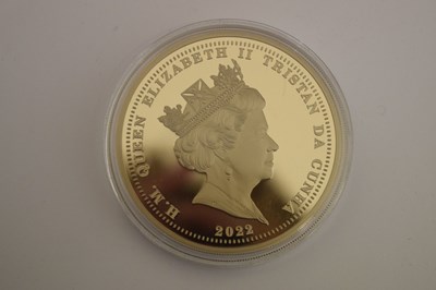 Lot 1 - Queen Elizabeth II - Tristan da Cunha Gold Proof One Hundred Pounds Coin, 2022
