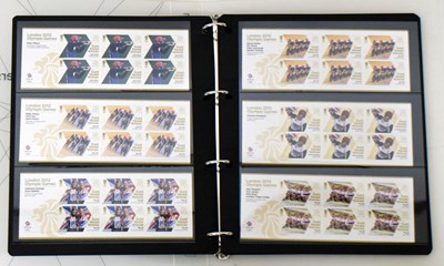 Lot 424 - London 2012 Team GB Gold Medal winners stamp collection