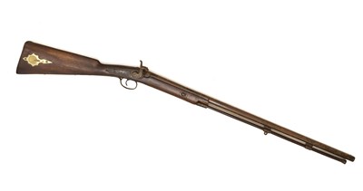 Lot 112 - Percussion sporting gun