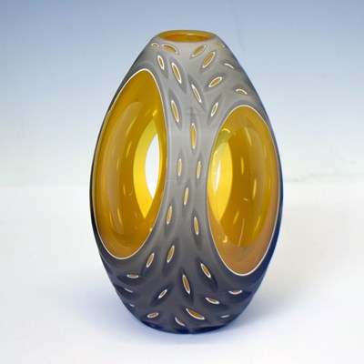 Lot 477 - Contemporary studio glass vase