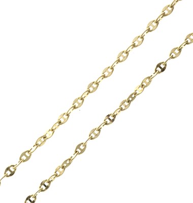 Lot 146 - 9ct gold mariner link necklace