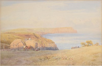 Lot 605 - John Mogford (1821-1885) - Watercolour - 'Near Falmouth'