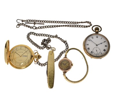 Lot 247 - Dimier Freres & Cie - Early 20th century 9ct gold case bracelet watch