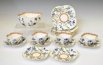 Lot 492 - Late Victorian Wileman & Co. part tea service