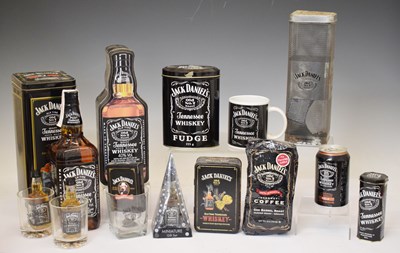 Lot 406 - Jack Daniel's Whiskey, and a collection of Jack Daniel's special edition packaging and memorabilia