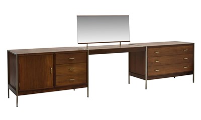 Lot 404 - Modernist teak bedroom unit