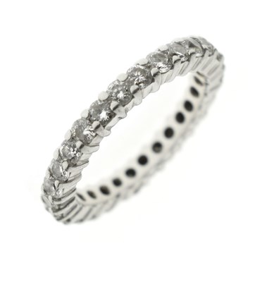 Lot 62 - Diamond full eternity ring