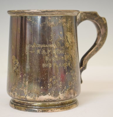 Lot 326 - RAF Interest - George V silver mug