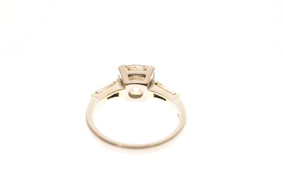 Lot 3 - Old cushion cut diamond solitaire ring