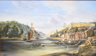 Lot 611 - Len Hutton (Modern) - Oil on canvas - Clifton Suspension Bridge