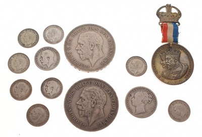 Lot 34 - Collection of GB pre-1947 silver coinage, etc