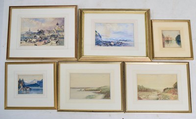 Lot 644 - Collection of 19th and early 20th century watercolours, European views, etc
