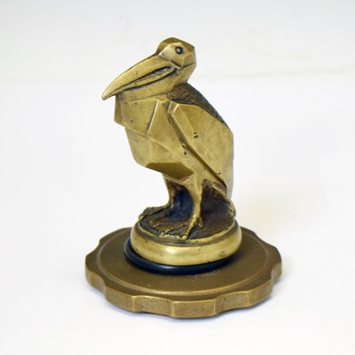 Lot 353 - Art Deco style Pelican car mascot in the manner of Max Le Verrier