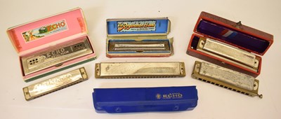 Lot 427 - Collection of 20th century harmonicas