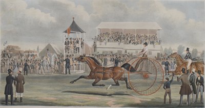Lot 569 - 19th century coloured lithograph 'Confidence, The Celebrated Trotting Horse'