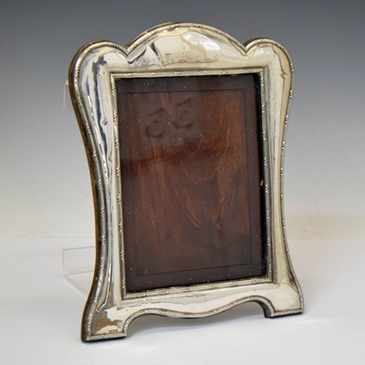 Lot 331 - George V silver mounted easel photograph frame