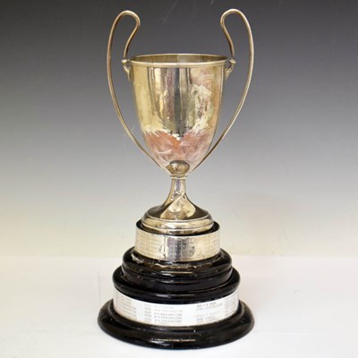 Lot 154 - George V silver trophy cup