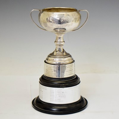 Lot 161 - Elizabeth II silver trophy cup