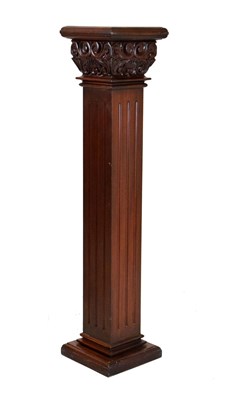 Lot 608 - Modern mahogany pedestal