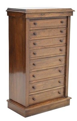 Lot 739 - Victorian mahogany eight drawer specimen chest