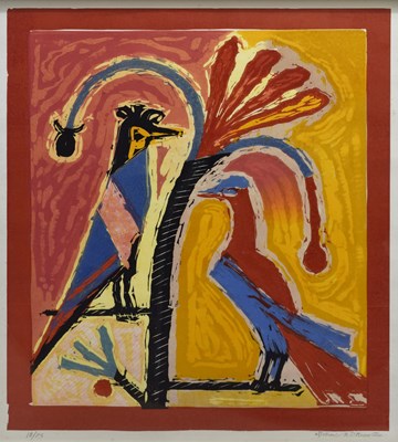 Lot 379 - Michael Rothenstein (British, 1908-1993) - Signed limited edition print - 'Red Leaves'