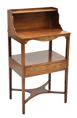 Lot 716 - Early 20th century mahogany square washstand