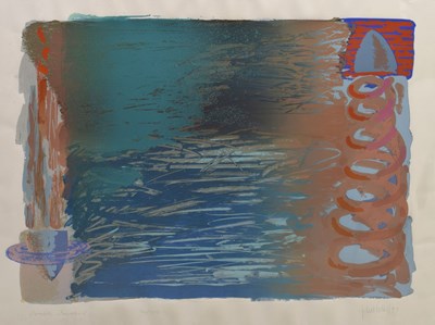 Lot 371 - John Loker (British, b. 1938) - Signed limited edition screenprint - 'Double Incident'