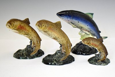 Lot 403 - Beswick - Four fish figures