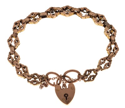 Lot 71 - Victorian / Edwardian yellow metal bracelet