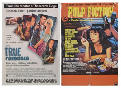 Lot 334 - True Romance and Pulp Fiction poster