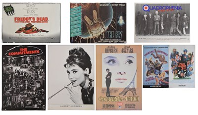 Lot 335 - Collection of film/home video posters: The Fly, Freddie's Dead, Cenerentola a Parigi/Funny Face, etc