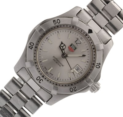 Lot 118 - Tag Heuer - Lady's Professional stainless steel bracelet watch, ref. WK1312-1