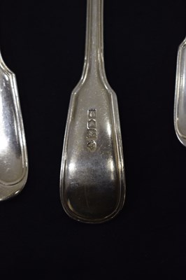 Lot 88 - Composite 20th century Fiddle & Thread pattern flatware service