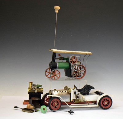 Lot 352 - Mamod - Live steam roadster, together with a TE1A live steam tractor
