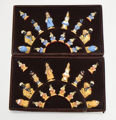 Lot 267 - Studio Anne Carlton (SAC) 'Alice in Wonderland' chess pieces