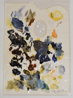 Lot 480 - Sir Peter Markham Scott (1909-1989) - Signed artist palette