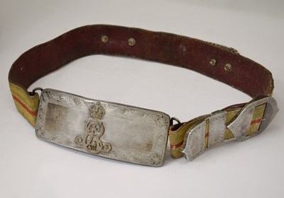 Lot 120 - Edwardian silver cross pouch and belt