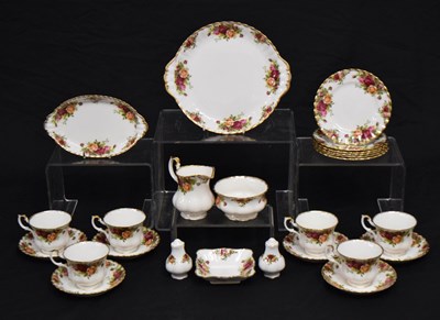 Lot 431 - Royal Albert Old Country Roses part tea service