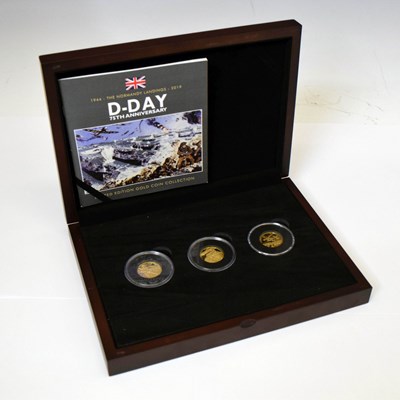 Lot 187 - Bailiwick of Guernsey - Elizabeth II - Gold Coin Collection, three one-pound coin set, 2019
