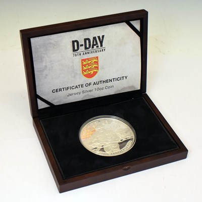 Lot 225 - Bailiwick of Jersey - Elizabeth II - Silver proof 10oz coin, 2014