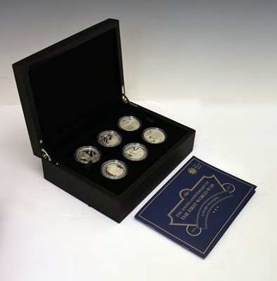 Lot 213 - Elizabeth II - Royal Mint - Silver proof £5 six coin set, 2015