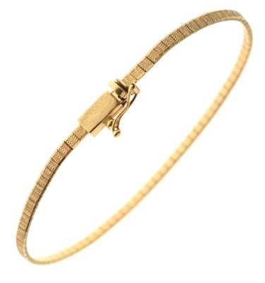 Lot 78 - Italian yellow metal bracelet, stamped '750'