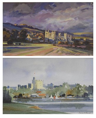 Lot 489 - Michael Long (b.1940) and David Reed (1904 Arts) - Two watercolours