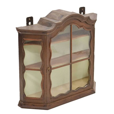 Lot 588 - Dutch oak wall cabinet, circa 1800