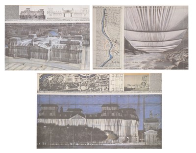 Lot 470 - After Christo and Jean Claude - Two 'Reichstag' prints and Arkansas print