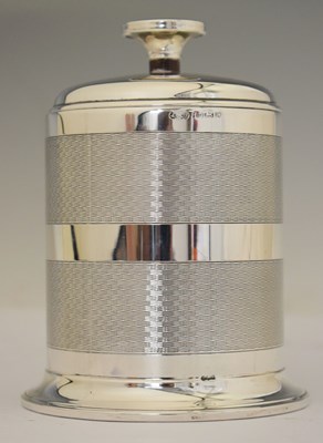 Lot 164 - George VI silver mounted table-top cigarette holder or dispenser