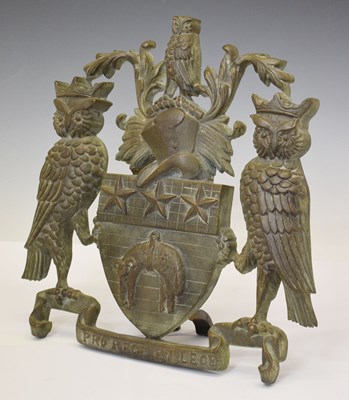 Lot 275 - Yorkshire Interest - Early 20th century cast bronze plaque
