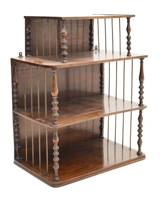 Lot 546 - 19th century rosewood wall shelves