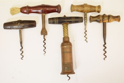 Lot 254 - Collection of mainly 19th century corkscrews to include Thomason Dowler style double helix type, etc