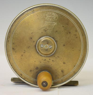 Lot 325 - Vintage brass Hardy Bros of Alnwick brass fly fishing reel